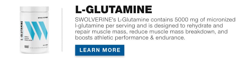 Swolverine L-Glutamine Banner